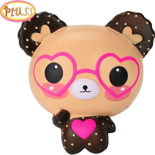 Jumbo Kawaii Bear Scented Squishy Slow Rising Simulation Squeeze Toys Novelty Soft Stress Relief Funny for Kid Xmas Gift Toy
