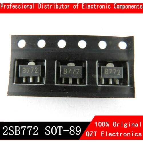 20PCS B772 SOT89 2SB772 SOT-89 3A/30V 772 SMD New and Original IC Chipset
