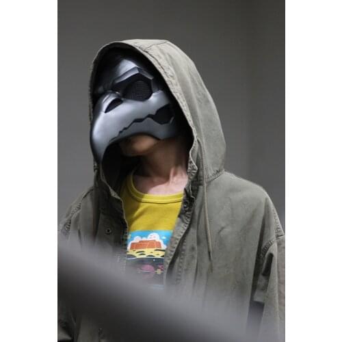 Punk Mask Crow Reaper Nevermore Skin Masks Long Nose Punk Crow Retro Rock