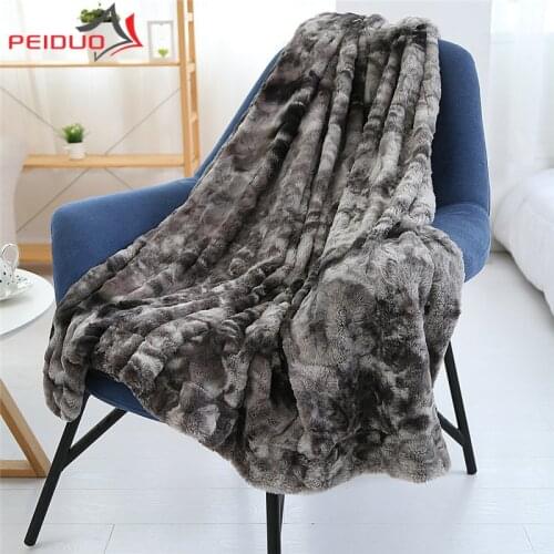 PEIDUO Fur Blankets