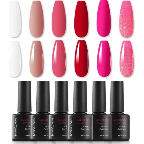 Pink Flamingo Gel Polish Matt Series Varnishes Hybrid Nails 8ml Semi Permanent Soak Off Enamel Gel Polish UV LED Gel Nail Polish