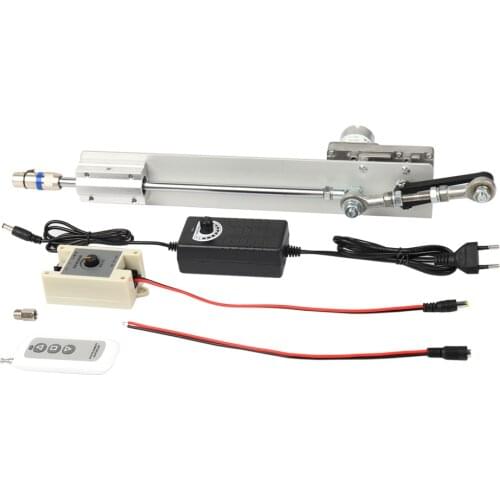 DIY Reciprocating Cycle Linear Actuator, DC 24 Volt Stroke 30-150mm Adjustable 12-120rpm Speed with Remote Controller