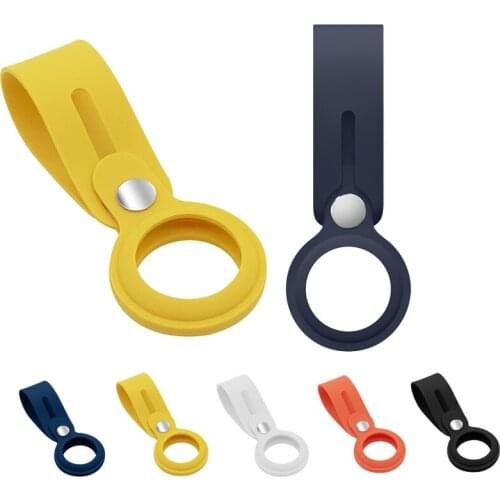 Silicone Case For Apple Airtags Loop Protective Sleeve Apple Locator Tracker Anti-lost Device Keychain Protective Sleeve Hot