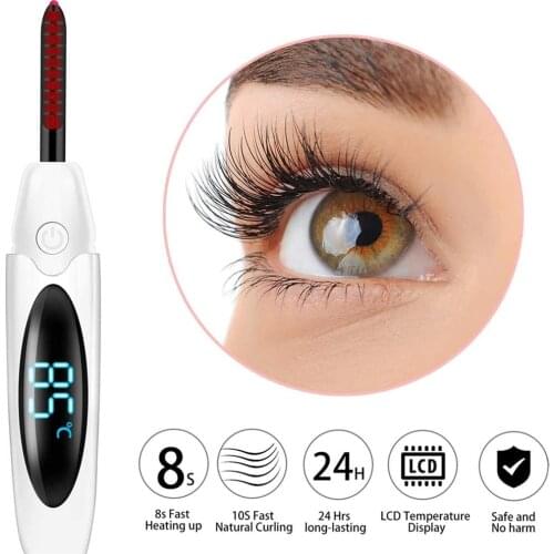 Usb Charge Eye Lash Curler Electric Heated Eyelash Curler Makeup Kit Long Lasting Natural Eyelashes Dryer Curler Beauty Tools