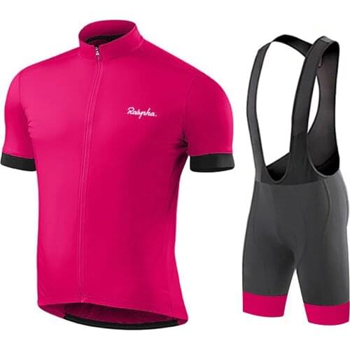 Pro Team Cycling Jersey Men Bicycle clothes Bike Clothing Short Sleev Breathable Suit shorts Mtb Enduro Red Quick Dry