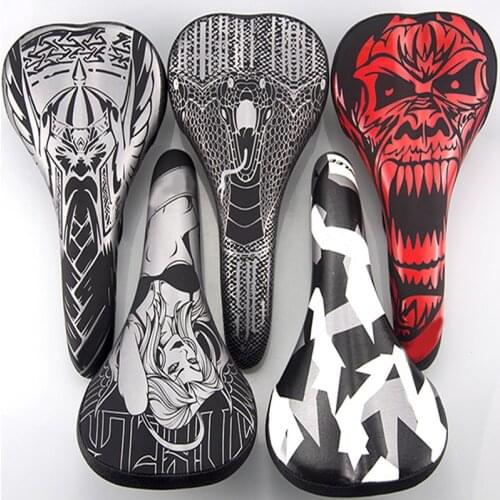 Bicycle Saddle Cushion Riding Equipment Road Bike Mountain Bike Saddle Sponge Thickening Personality B2Cshop