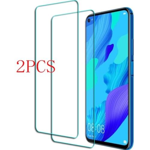 2PCS FOR Huawei nova 5T Y5p Tempered Glass Protective Honor 20 20S 9X Pro 9S P30 P40 lite Screen Protector Glass Film Cover