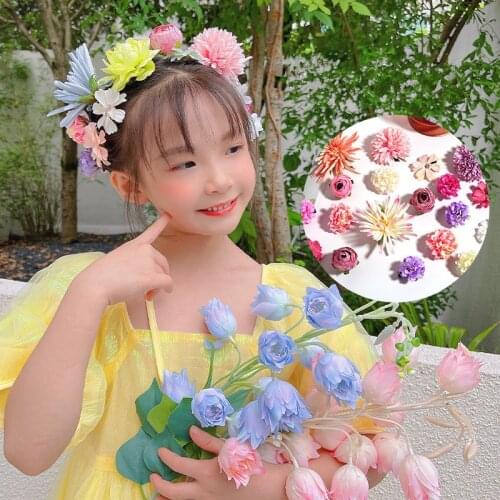 HigoodBeautiful faery suits the girl hair decoration accessories press hairpin headdress hairpin children summer female flowers