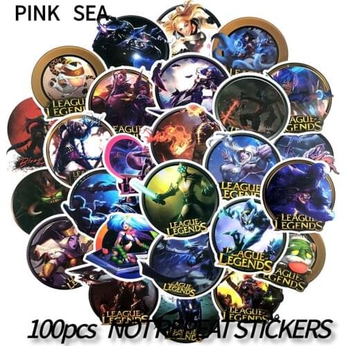 10/30/50/100Pcs/set Hot Online Games League Of Legends LOL Stickers For DIY TOY Scrapbook Skateboard Snowboard Laptop Luggage