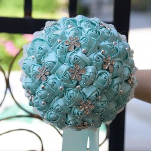 14 designs Wedding Bouquets Hand made Flower Rhinestone Bridesmaid Crystal Bridal Wedding Bouquet de mariage