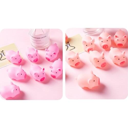 3pcs Silicone Pig Baby Bath Toy for Kid Funny Durable Reusable Toys Relief Pressure B88