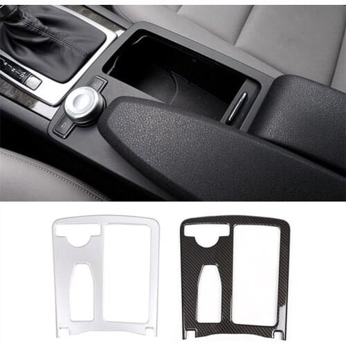 ABS Center Console Water Cup Holder Frame Cover Trim For Mercedes Benz C class W204 08-14 E Class W212 10-11 E Coupe 10-12 LHD