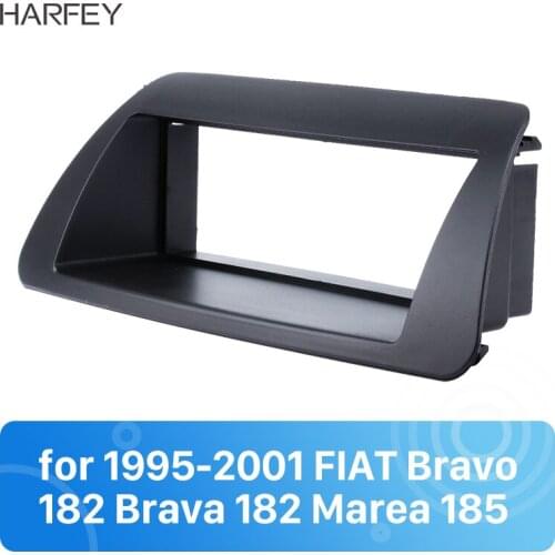 Harfey Perfect 1Din Car Radio Fascia for 1995-2001 FIAT Bravo 182 Brava 182 Marea 185 Panel Frame Audio Cover Trim kit Bezel