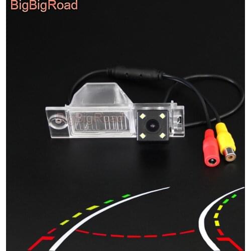BigBigRoad Car Intelligent Dynamic Track Rear View Backup CCD Camera For Hyundai New Tucson IX35 IX 35 2015 2016 2017 2018