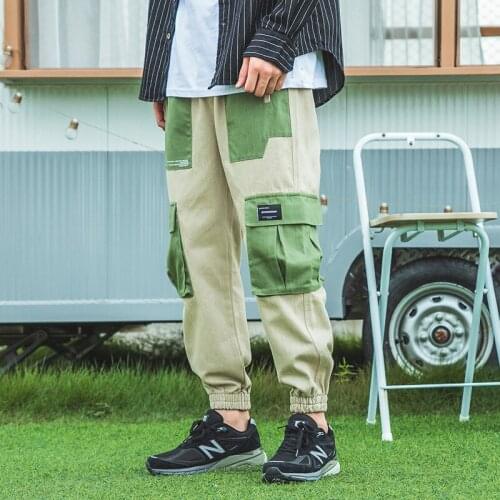 Hip Hop Loose Cargo Pants Street Fashion BF Sports Pants With Multiple Pockets And Cotton Trousers Cuffed Joggers
