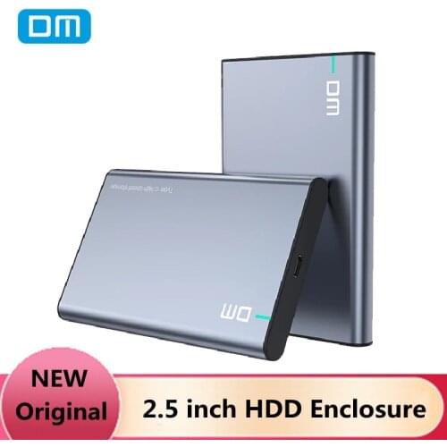 Original DM HDD Case 2.5 inch SATA To USB 3.1 Type-C Gen 2 HDD Enclosure External Hard Drive SSD Case Portable HDD Case