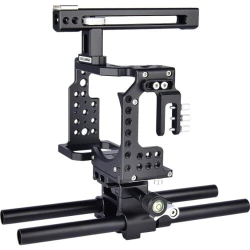 Yelangu A7 Camera Cage Professional Handle DSLR Rig Video Camera Stabilizer For Sony Alpha A7 A7II A7III A7K A7S2 A7R2 A7R3 A7X