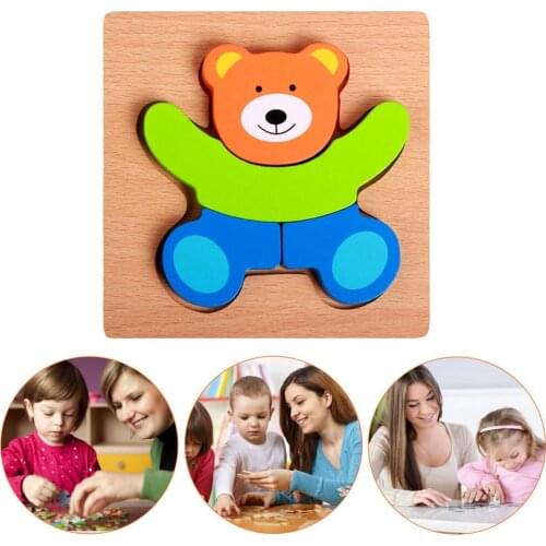 Kids Wooden Animal Puzzles Educational Toys Travel Puzzle Toys Intelligence Kids Early Educational Toys For Children
