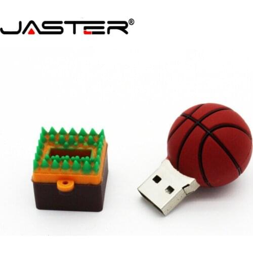 JASTER USB 2.0 flash memory stick Mini ball usb flash drive pen drive 4GB 16GB 32GB 64GB boy gift Real capacity U disk pendrive