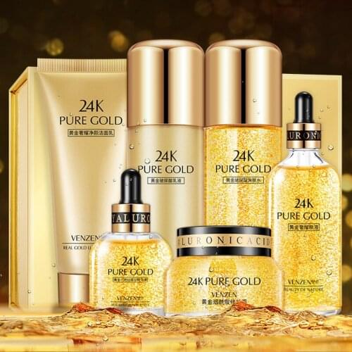 24 k gold hyaluronic acid moisturizing nourishing excessive boast six salubrious oil-control suit