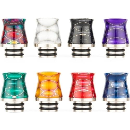 1PCS FATUBE 510 drip tip Vase Shape Stainless steel + resin Epoxy Resin Pipette Dripper Straw joint