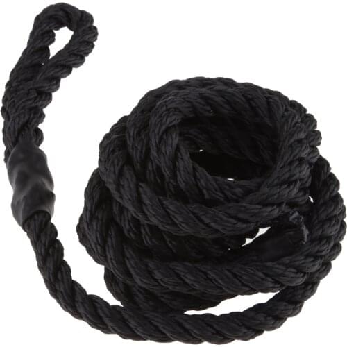 Boat Fender Lines 3/8'' x 6.5' Bumper Whips Rope Docking Black