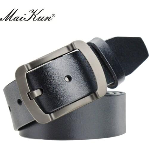 Second Layer Cowskin Leather Belts for Men Luxury Brand Strap Male Vintage Jeans Belts Pin Buckle Designer Belt Men High Quality