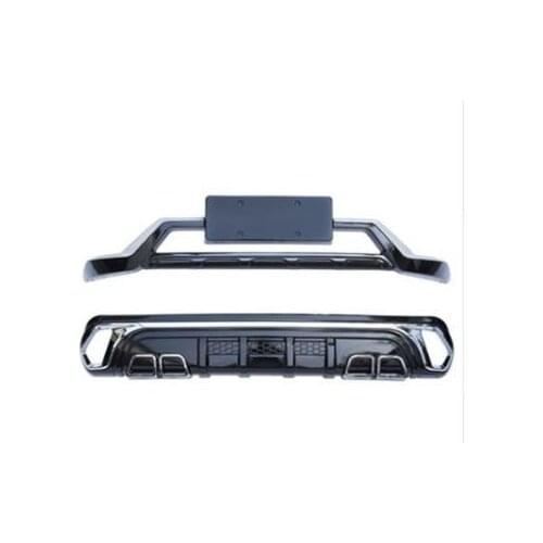 High Quality Car styling Plastic Front+Rear Bumper Guard Protector For Mitsubishi Outlander 2016 2017 2018