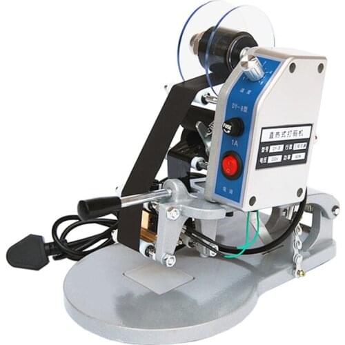 Manual Date Marking Machine Label Printer Direct Thermal Coding Machine Ribbon Encoder DY-8 With Characters