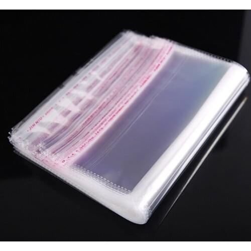 100 PCS Self-adhesive OPP Bags Household Storage Plastic Bag Dustproof High Quality Jewelry Cellophane Candy Bag Free Shipping
