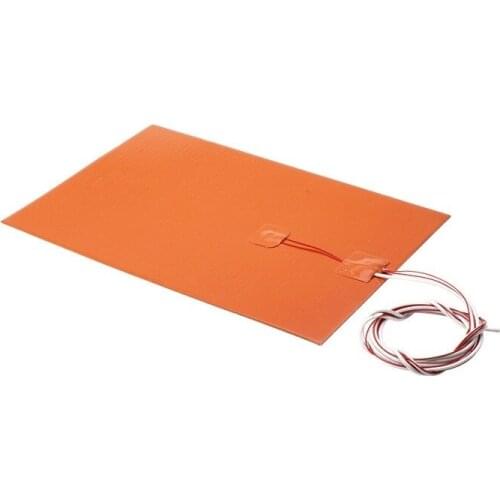 230v 1750W 780x500mm Silicone Heated Bed Heating Pad for 3D Printer with Adhesive, NTC 100K and 4 Holes Dia15mm