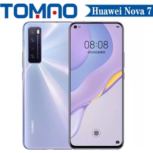 Original official HUAWEI Nova 7 5G Mobilephone 985 Octa Core 8GB RAM 128GB 256GB ROM 4000mAh 40W SuperCharger 64MP Android 10