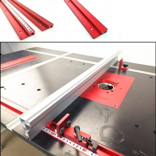 600mm Standard Aluminium T-track 45mm Width with Self Adhesive Metric Scale Woodworking DIY accessories
