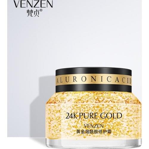 VENZEN 24K gold nicotinamide repair cream moisturizing oil control refreshing nourishing skin rejuvenation skin cream