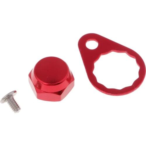 Fishing Reel Handle Repair Parts, Crank Nut and Screw and Lock Plate for Baitcasting Reel Handle Left/Right Hand Fishing Tools