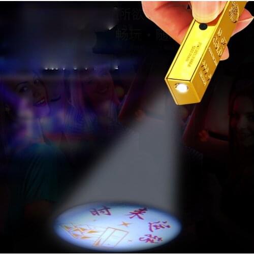 Gold Bar Lighter Charging Cigarette Lighter LED Projection Gadgets for Men Technology Briquets Et Accessoires Fumeurs Isqueiro