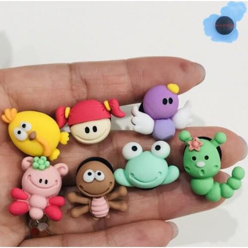 1Pcs Baby Girls Insect Animals Shoe Charms Shoe Accessories Buckle Diy Wristbands Backpack Shoes Children Party Gift