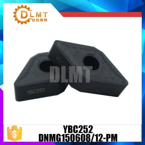 10PCS/SET DNMG150608 DNMG150612 PM Carbide Inserts for Turning Machining YBC252 turning plate
