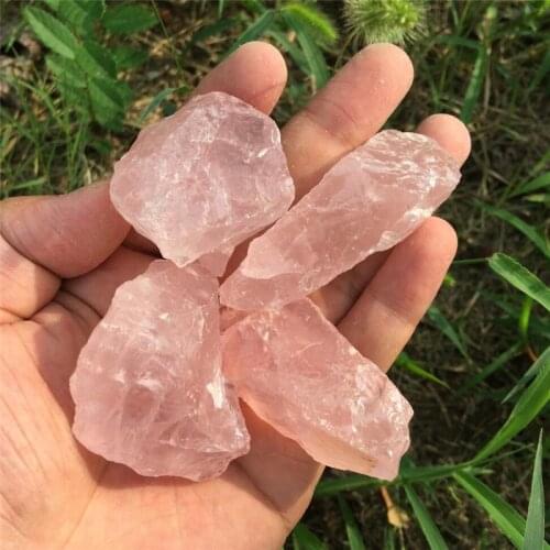 100g Natural PINK Rose Quartz Rough Crystal mineral healing random