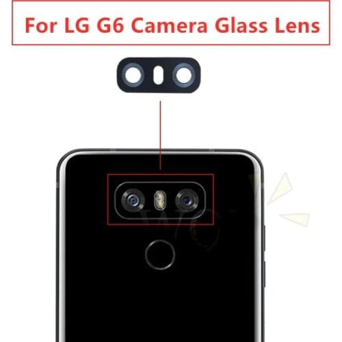 2pcs for LG G6 Rear Back Camera Glass Lens Cover H870 H873 VS998 Camera Glass Lens With Adhesive Replacement