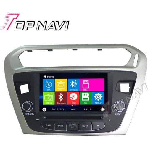 Topnavi 7" Car DVD GPS For peugeot 301 Elisee 2013 Car Radio Multimedia Audio Stereo In Dash,Wince System