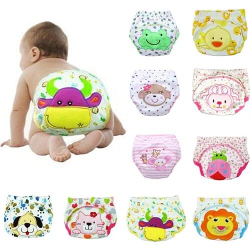 Newborn Cloth Diaper Adjustable Reusable Waterproof breathable baby diaper Cloth Nappies for infant Washable Underwear Nappy CM