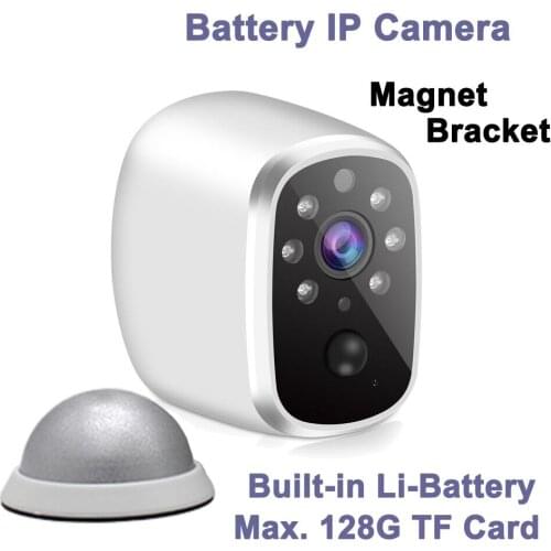 Battery Power 720P Wireless WIFI Lower Power Consumption IP Camera Free Cloud Storage