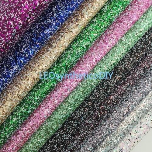 1PC 21X29CM Glitter Fabirc, Chunky Glitter Leather, Glitter Leather Sheets For Making Bows LEOsyntheticoDIY T406A