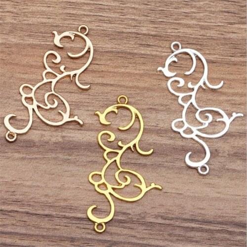SIXTY TOWFISH 5 Pieces DIY Jewelry Accessories Alloy 37*64 mm Charm