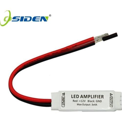 DC12V Ultra Slim Mini Portable RGB Led Strip light Amplifier Repeater for RGB 5050/3528/5630/3014 SMD led strip light