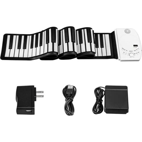 Flexible roll up piano 88 keys MIDI piano keyboard musical instruments for beginners