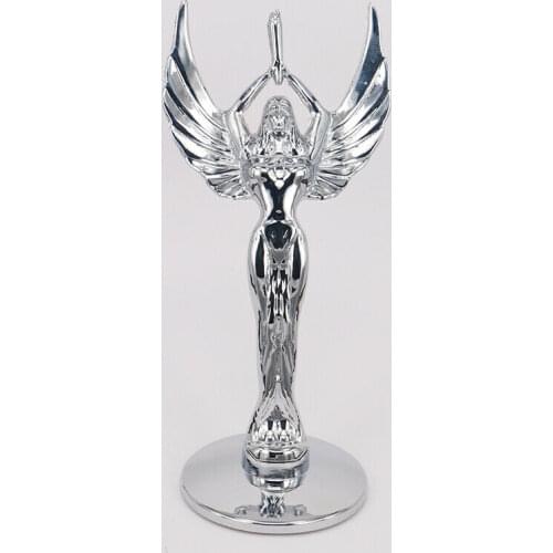 Chrome Metal Nymph Goddess Car Front Hood Ornament Emblems Badge Decal Sticker