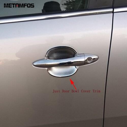 For Kia Sportage 2010-2012 2013 2014 2015 Chrome Door Handle Bowl Cover Trim Decoration Frame Exterior Accessories Car Styling