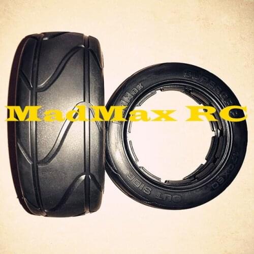 MadMax Quality New front rear slick tires - 2pcs/set for 1/5 scale hpi baja 5b